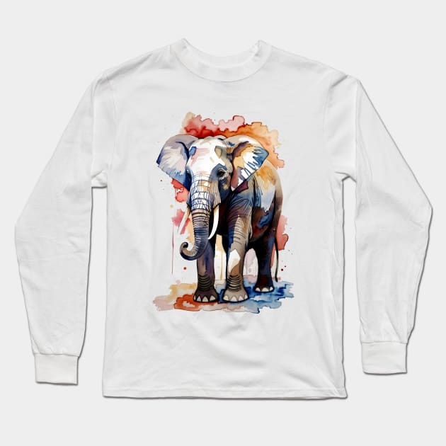 Elephant Lover Gift Long Sleeve T-Shirt by T-shirt US